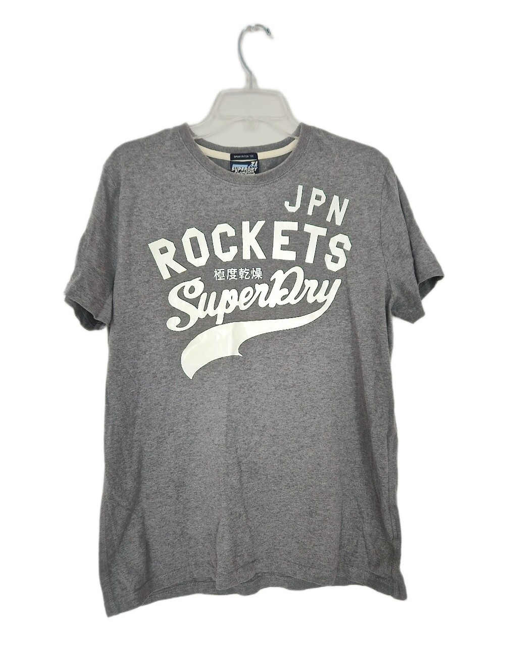 Men's Superdry Grey 'JPN Rockets' Graphic Short Sleeve Tee